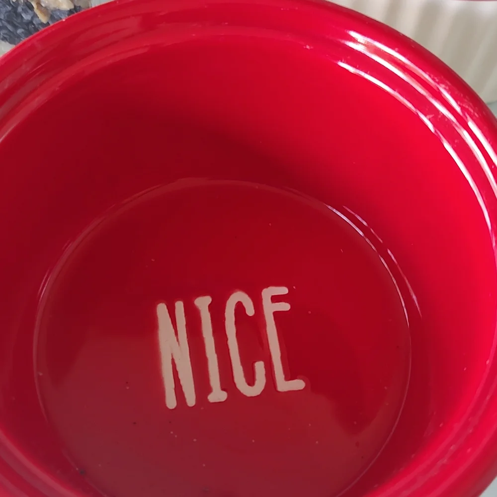 Ramekin Set 4 Pieces Red And White Ceramic Safe Microwave   Dishwasher By France